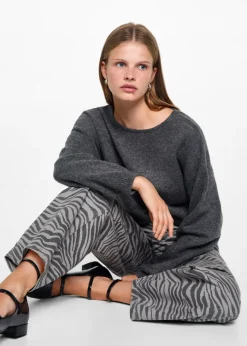 MANGO Dżinsy|Spodnie*Spodnie w zeberkę