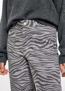 MANGO Dżinsy|Spodnie*Spodnie w zeberkę