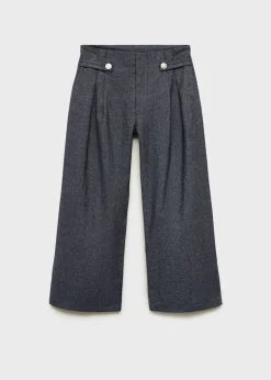 Dzieci MANGO Spodnie*Spodnie wideleg z zakładkami