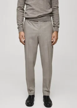 MANGO Spodnie*Spodnie z 100% wełny dziewiczej slim fit