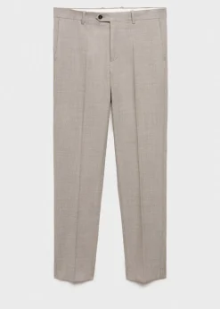 MANGO Spodnie*Spodnie z 100% wełny dziewiczej slim fit