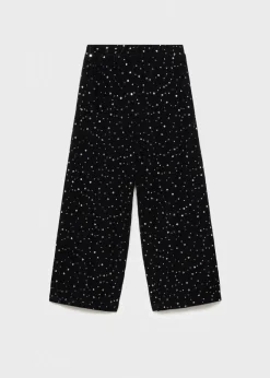 Dzieci MANGO Spodnie|Legginsy I Joggery*Spodnie z aksamitu z cekinami