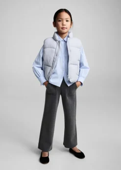 Dzieci MANGO Legginsy I Joggery*Spodnie z dzianiny mieszanej z bawełny i lnu