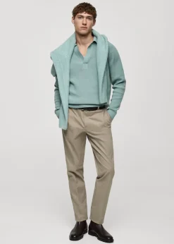 MANGO Spodnie*Spodnie z flaneli regular fit