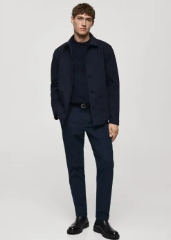 MANGO Spodnie*Spodnie z flaneli w drobną pepitkę