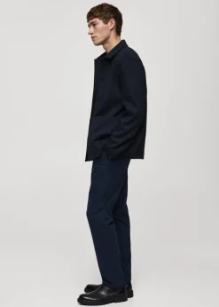 MANGO Spodnie*Spodnie z flaneli w drobną pepitkę