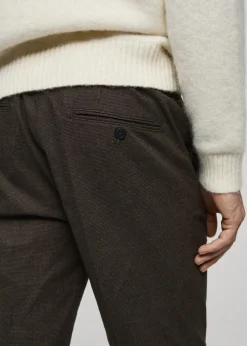 MANGO Spodnie*Spodnie z flaneli w drobną pepitkę