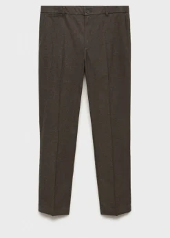 MANGO Spodnie*Spodnie z flaneli w drobną pepitkę