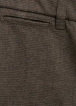 MANGO Spodnie*Spodnie z flaneli w drobną pepitkę