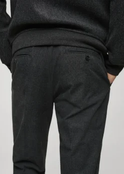 MANGO Spodnie*Spodnie z flaneli w kratę księcia Walii