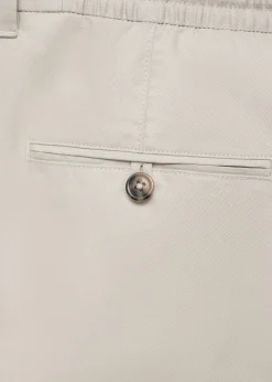 MANGO Spodnie*Spodnie z lnu i tencelu ze sznurkiem