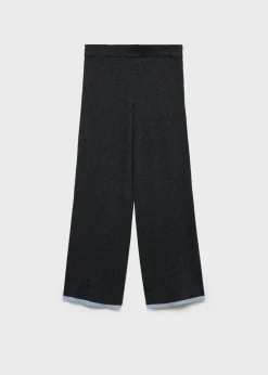 Dzieci MANGO Spodnie*Spodnie z prążkowanej dzianiny