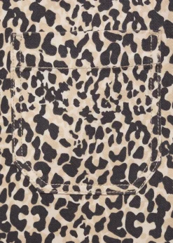 MANGO Dżinsy|Spodnie*Spodnie z prostymi nogawkami w lamparcie cętki