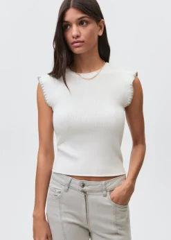 MANGO Dżinsy*Spodnie z rozszerzaną nogawką i ozdobnymi szwami