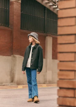 Dzieci MANGO Dżinsy*Spodnie z rozszerzaną nogawką i ozdobnymi szwami