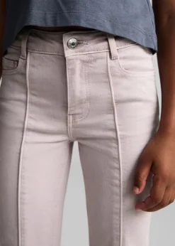 Dzieci MANGO Dżinsy*Spodnie z rozszerzaną nogawką i ozdobnymi szwami