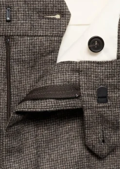 MANGO Spodnie*Spodnie z wełny dziewiczej w drobną pepitkę