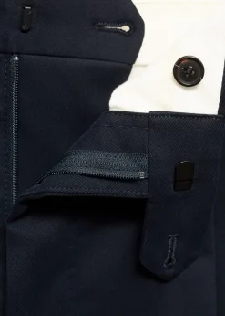 MANGO Spodnie*Spodnie z zakładkami z bawełnianego diagonalu