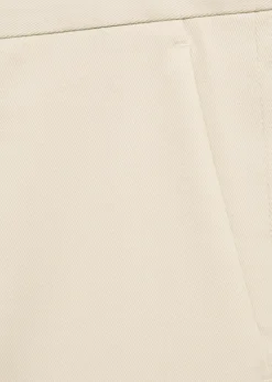 MANGO Spodnie*Spodnie z zakładkami z bawełnianego diagonalu