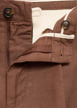 MANGO Spodnie*Spodnie z zaszewkami z mieszanki lyocellu i bawełny