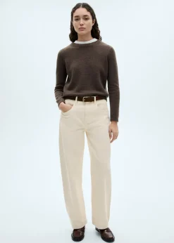 MANGO Dżinsy*Spodnie ze sztruksu o kroju balloon z wysokim stanem