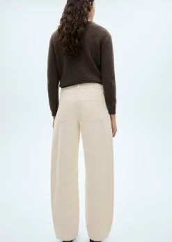 MANGO Dżinsy*Spodnie ze sztruksu o kroju balloon z wysokim stanem