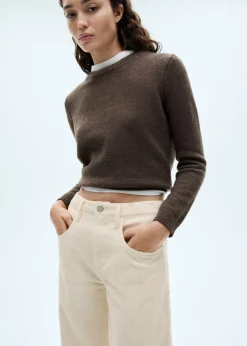 MANGO Dżinsy*Spodnie ze sztruksu o kroju balloon z wysokim stanem