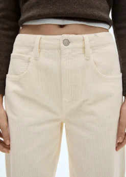 MANGO Dżinsy*Spodnie ze sztruksu o kroju balloon z wysokim stanem