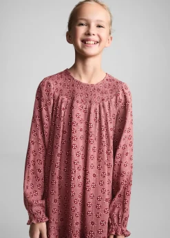 Dzieci MANGO Sukienki I Kombinezony*Sukienka bawełniana w kwiaty