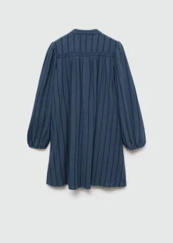 Dzieci MANGO Sukienki I Kombinezony*Sukienka bawełniana z bufiastym rękawem