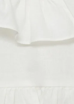 Dzieci MANGO Sukienki/pajacyki*Sukienka i majteczki z bawełny z falbankami