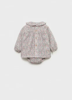 Dzieci MANGO Sukienki I Kombinezony|Kombinezony I Ogrodniczki*Sukienka i majteczki z bawełny