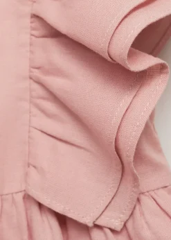 Dzieci MANGO Sukienki/pajacyki*Sukienka i majteczki z lnu