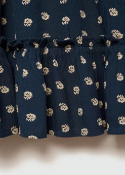 Dzieci MANGO Sukienki I Kombinezony*Sukienka w kwiaty z falbanami