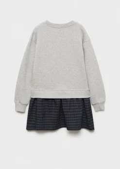 Dzieci MANGO Sukienki I Kombinezony|Bluzy*Sukienka z bluzą i spódnicą w kratkę