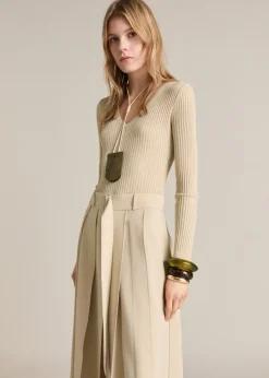 MANGO Sukienki I Kombinezony*Sukienka z łączonych materiałów o rozszerzanym kroju