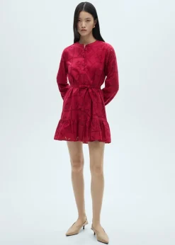 MANGO Sukienki I Kombinezony*Sukienka z falbankami i ażurem