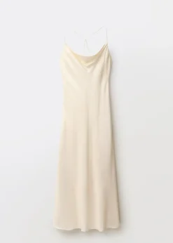 MANGO Sukienki I Kombinezony*Sukienka z jedwabiu morwowego z drapowanym dekoltem