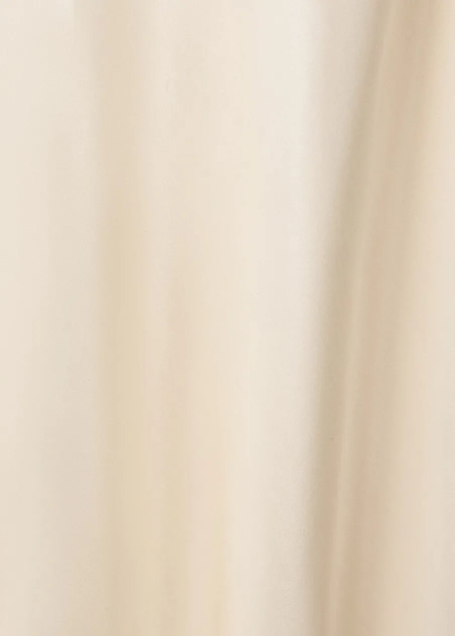 MANGO Sukienki I Kombinezony*Sukienka z jedwabiu morwowego z drapowanym dekoltem