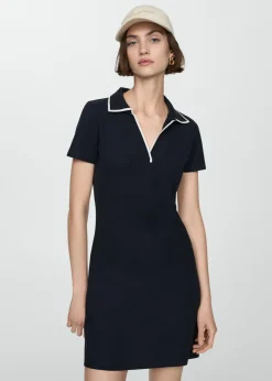 MANGO Sukienki I Kombinezony*Sukienka z kołnierzykiem polo