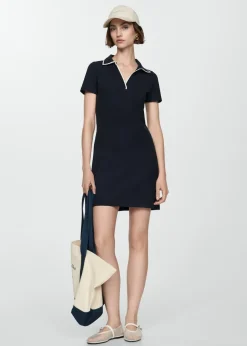 MANGO Sukienki I Kombinezony*Sukienka z kołnierzykiem polo