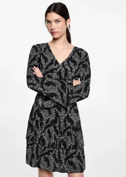 MANGO Sukienki I Kombinezony*Sukienka z kwiatowym wzorem