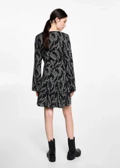 MANGO Sukienki I Kombinezony*Sukienka z kwiatowym wzorem