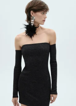 MANGO Sukienki I Kombinezony*Sukienka z lureksu bez ramiączek