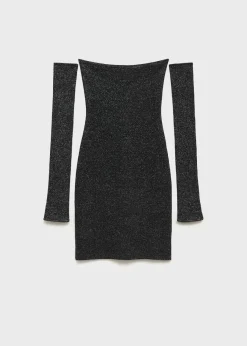 MANGO Sukienki I Kombinezony*Sukienka z lureksu bez ramiączek