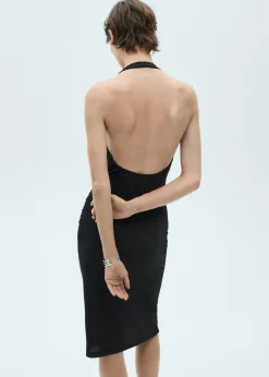 MANGO Sukienki I Kombinezony*Sukienka z lureksu z drapowanym dekoltem