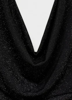 MANGO Sukienki I Kombinezony*Sukienka z lureksu z drapowanym dekoltem