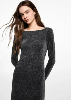 MANGO Sukienki I Kombinezony*Sukienka z lureksu z odkrytymi plecami