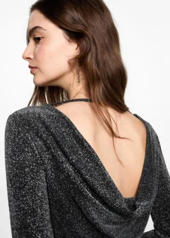 MANGO Sukienki I Kombinezony*Sukienka z lureksu z odkrytymi plecami