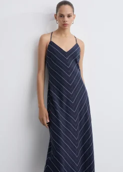 MANGO Sukienki I Kombinezony*Sukienka z lyocellu w paski